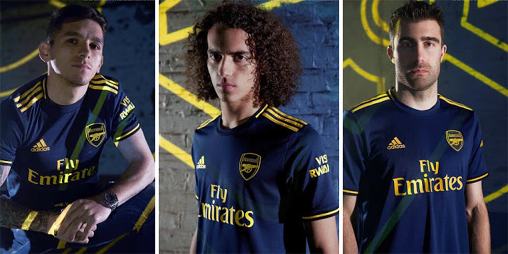 Kuning Masih Warnai Seragam Tempur Ketiga Arsenal